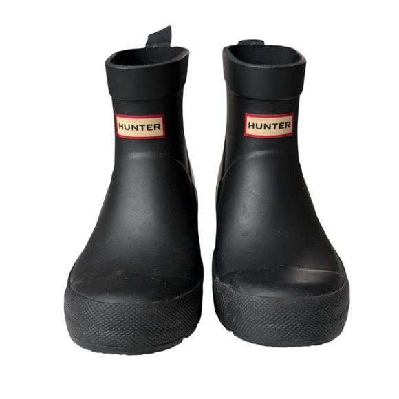 Hunter Kids Play Rain Boots Black Unisex Boys 13 Girls 1 Waterproof Ankle Height - Picture 3 of 12